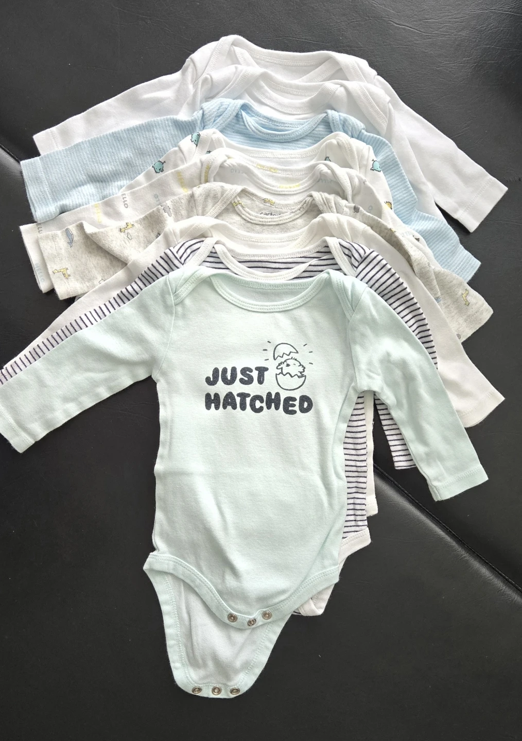 Baby long sleeve bodysuit (20 pcs) and Pants (11 pcs) Bundle - photo 2