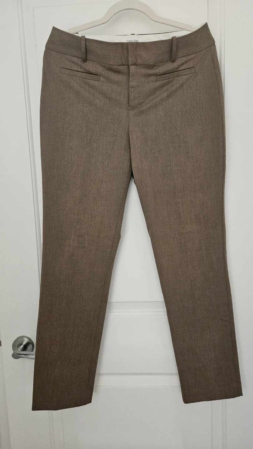 Calvin Klein Women's Size 8 Brown Dress Pants