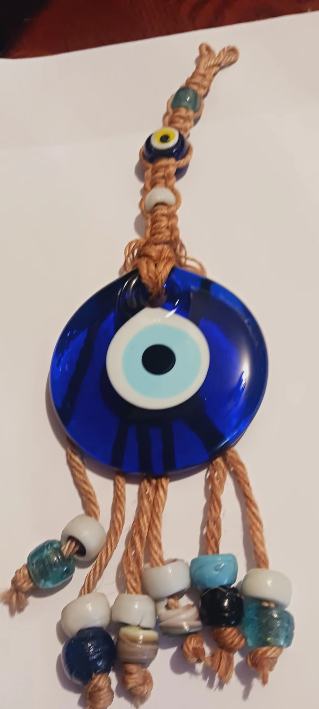 Large Blue Evil Eye Wall Hanging for good luck & protection - photo 2