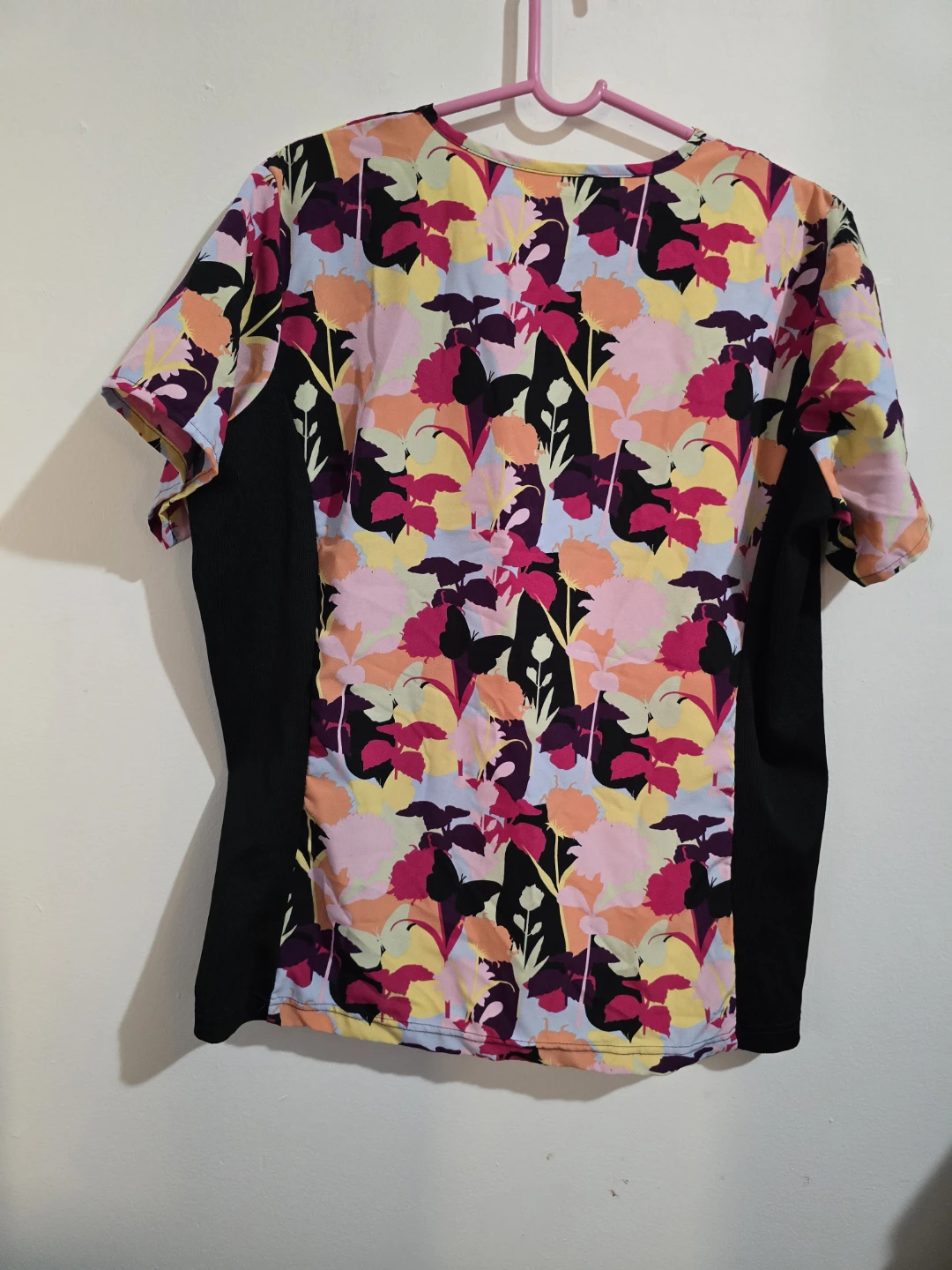 Scrubaid Women's Floral Print V-Neck Scrub Top Size 2XL - photo 2