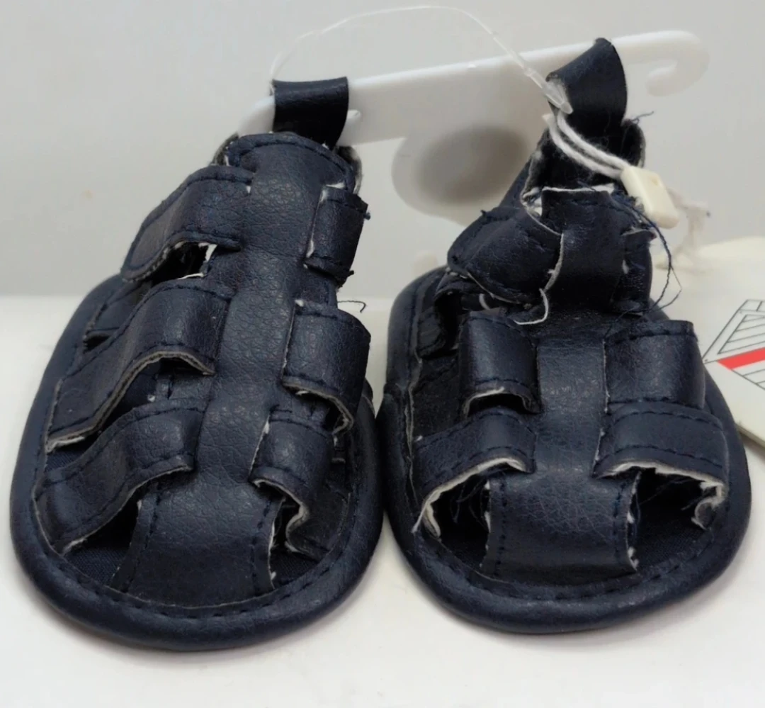 Navy Baby Sandals Size 0-3 MTH
