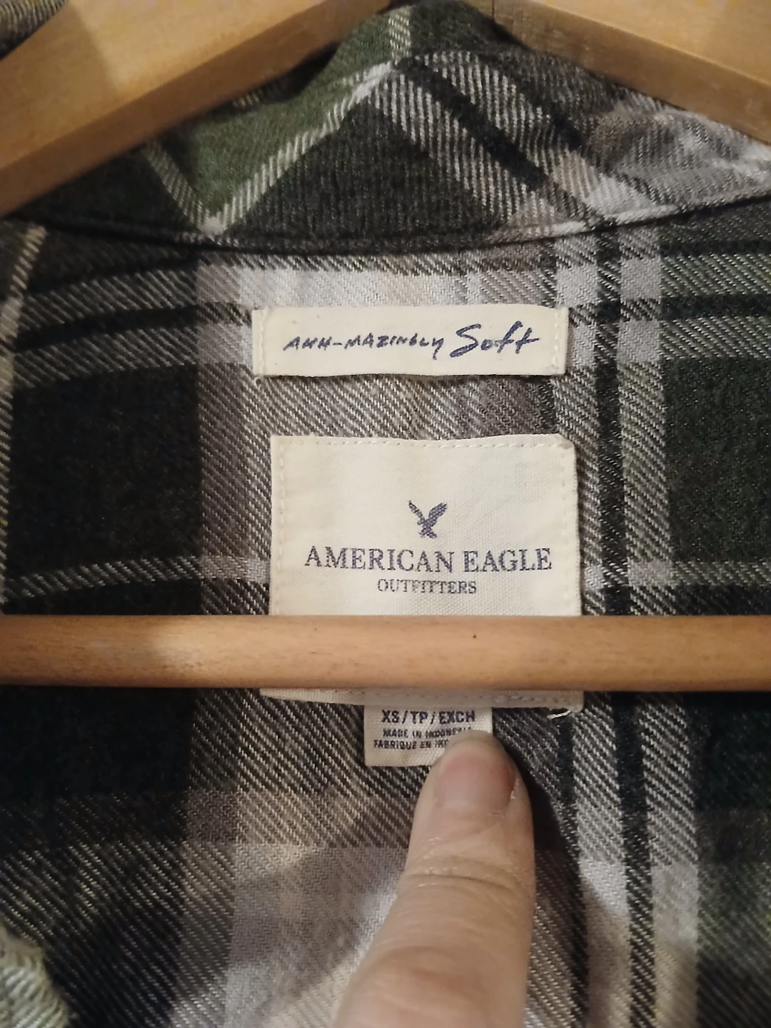 American Eagle Outfitters Plaid Flannel Shirt XS - photo 2