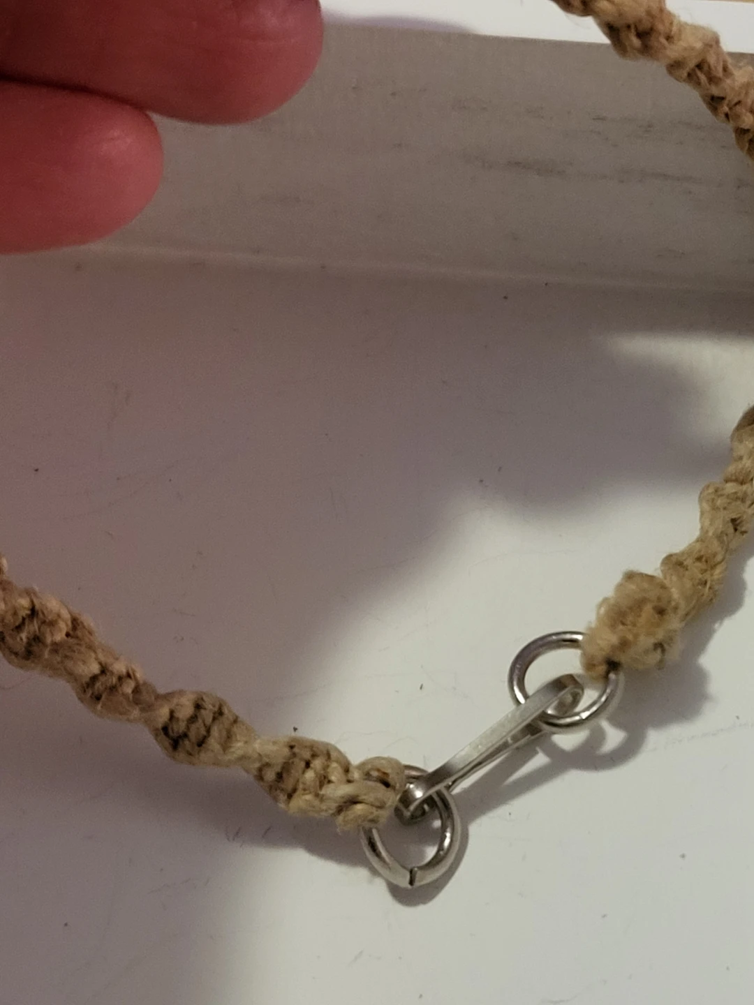 Handmade Hemp Cord Bracelet with Smiley Sun Charm - photo 4