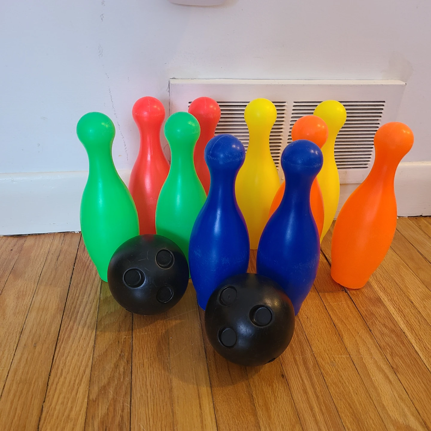 Plastic Bowling Pin and Ball Set for $10!