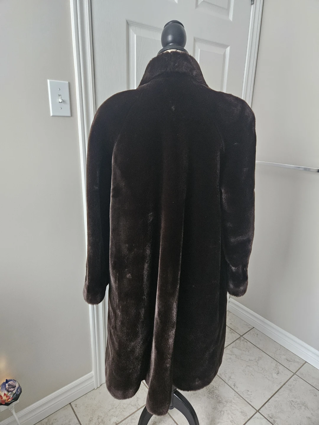 🧤  Renfreq Brown Faux Fur Coat S-M - photo 2