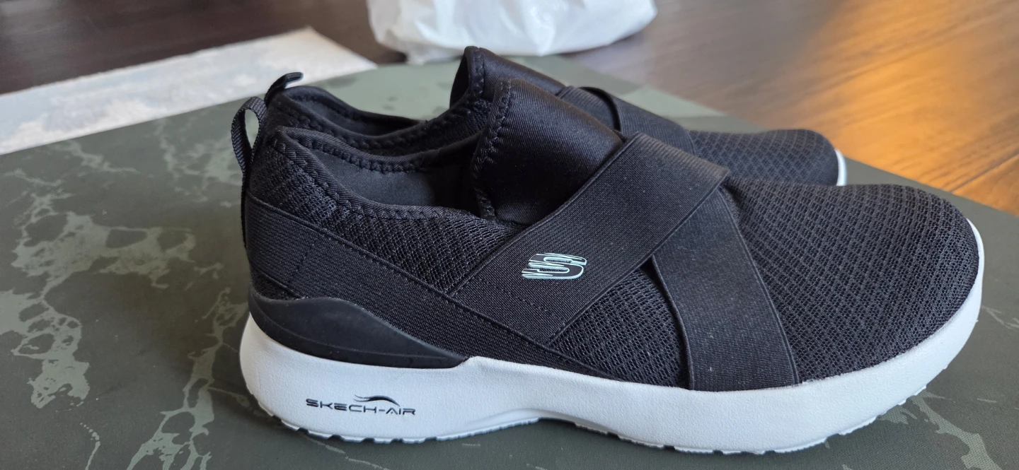 Skechers Women's Black Slip-On Memory Foam Sneakers