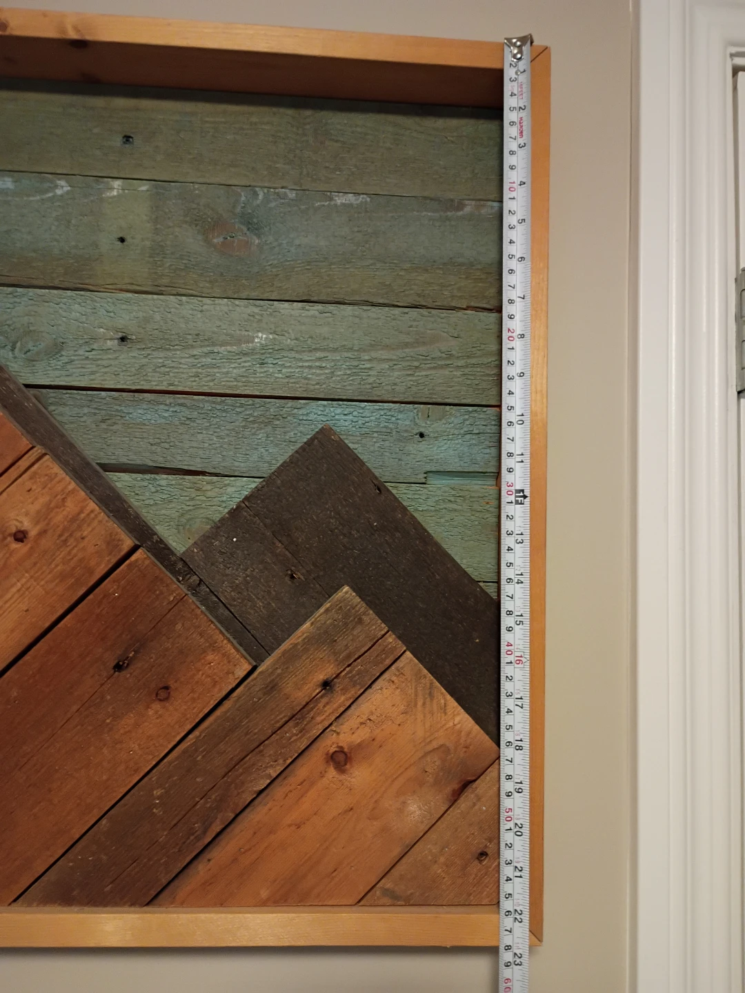 Rustic Wood Mountain Wall Art - photo 4