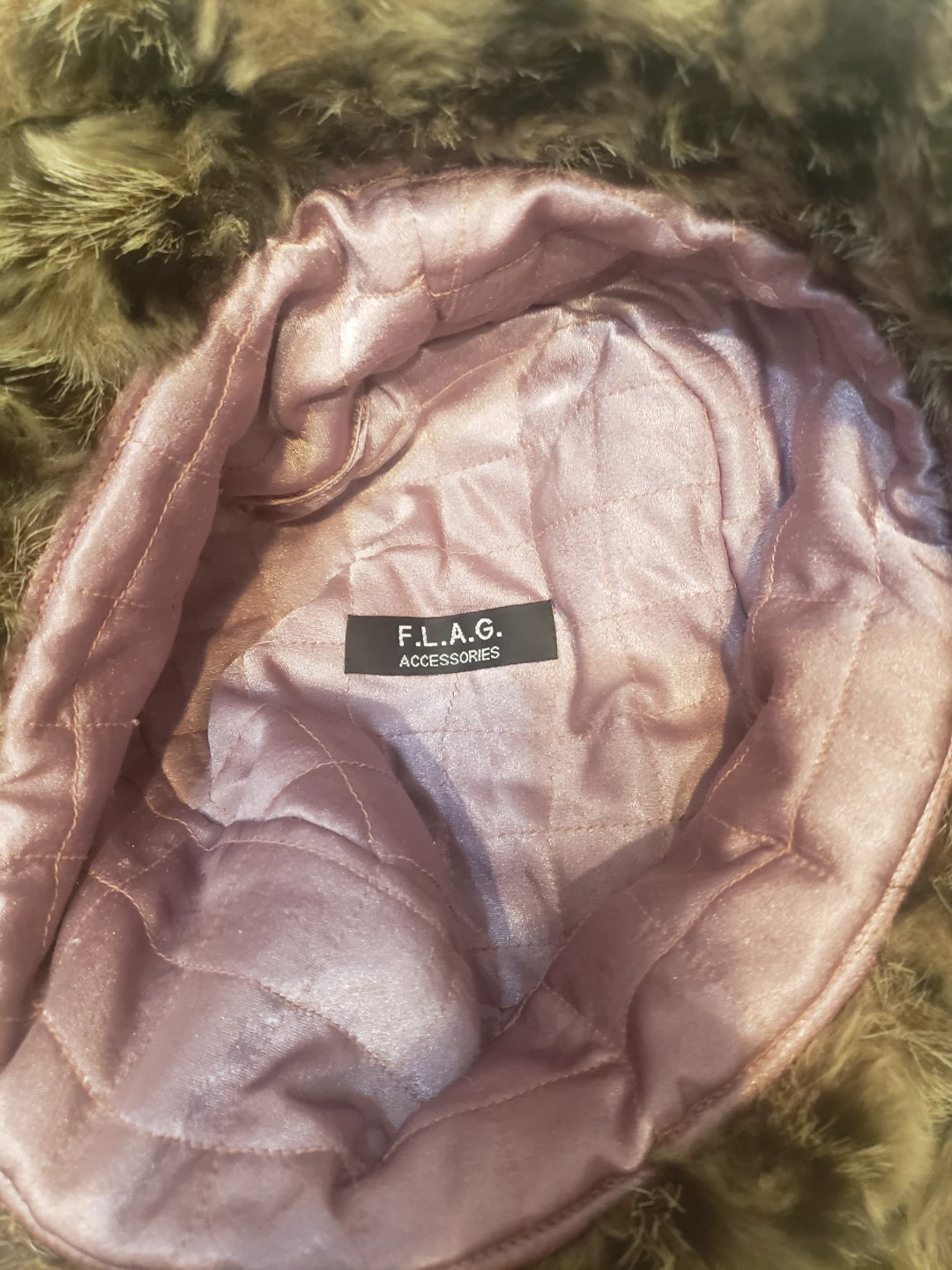 F.L.A.G. Accessories Faux Fur Handbag and Hat Set - photo 2