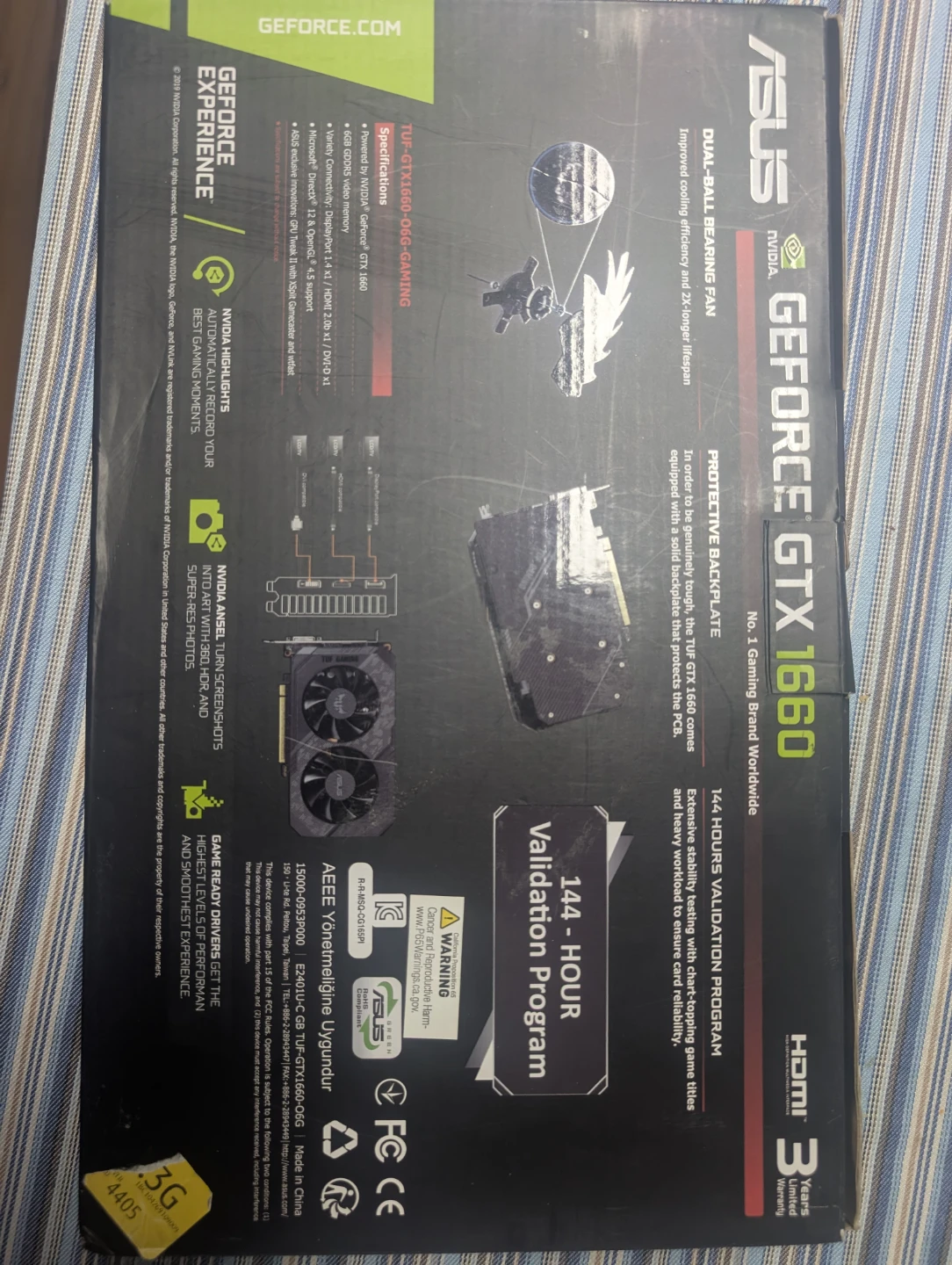 ASUS NVIDIA GeForce GTX 1660 TUF Gaming OC 6GB GDDR5