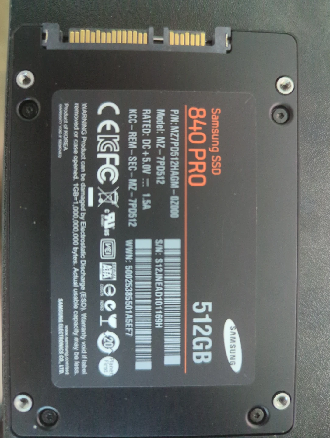 Samsung 840 PRO 512GB SSD