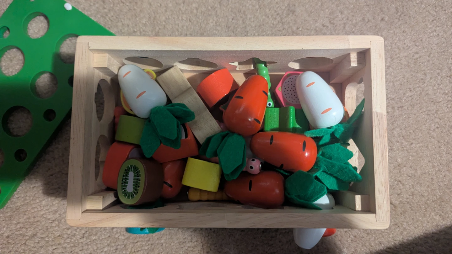 Wooden Harvest Carrot Shape Sorter Toy