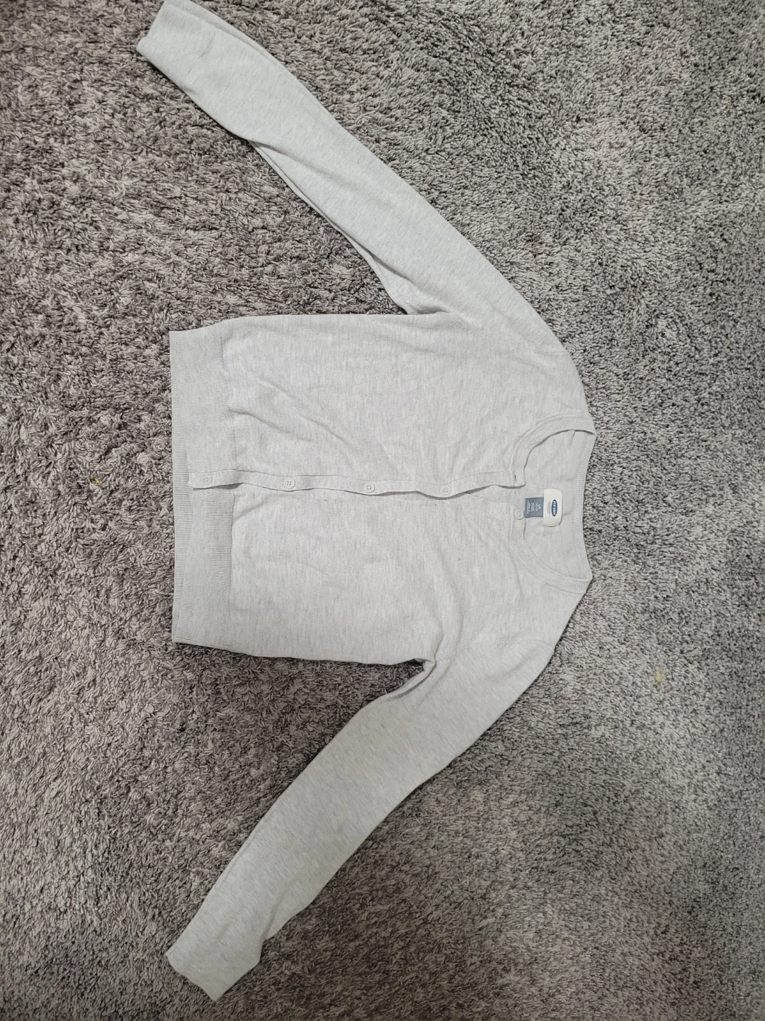Old Navy Grey Cardigan Sweater L/G (10-12)