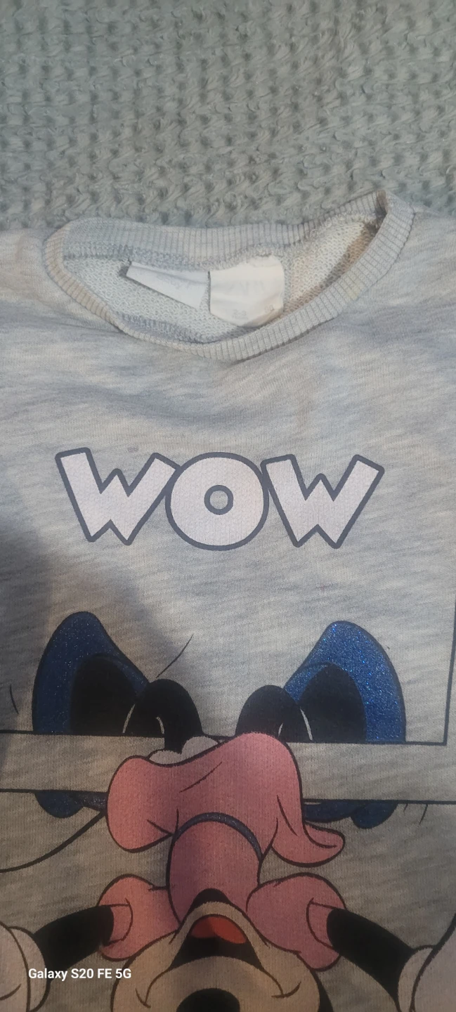 Disney Minnie Mouse "WOW" Graphic Sweatshirt Dress from zara - photo 2