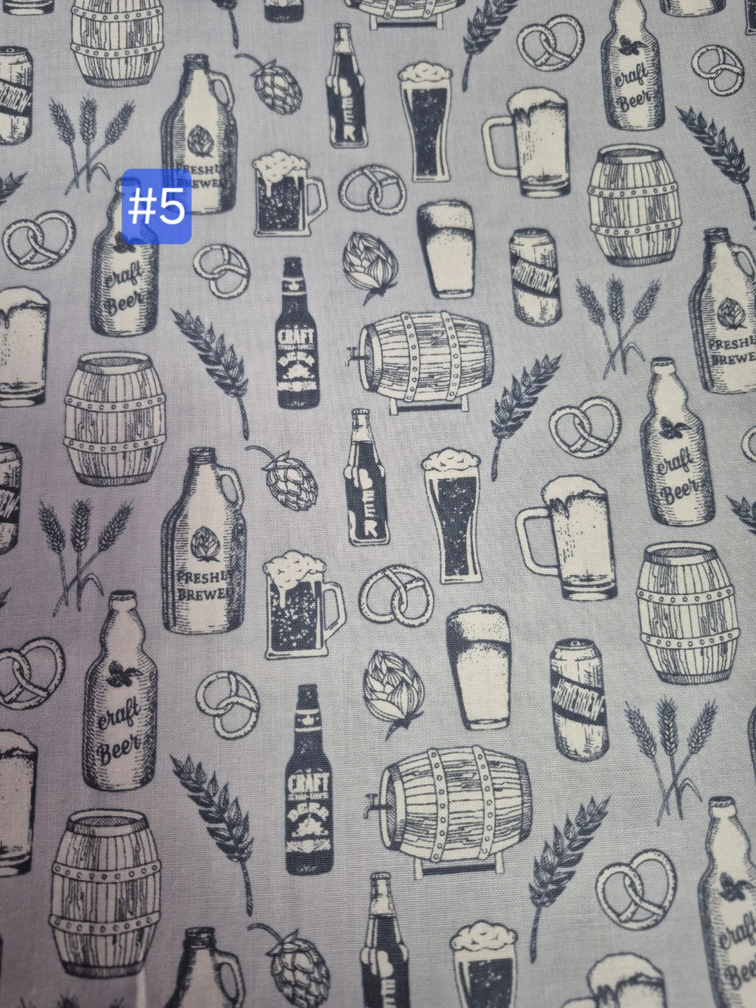 Various prints of cotton fabric, 1 meter each, price per piece - photo 5