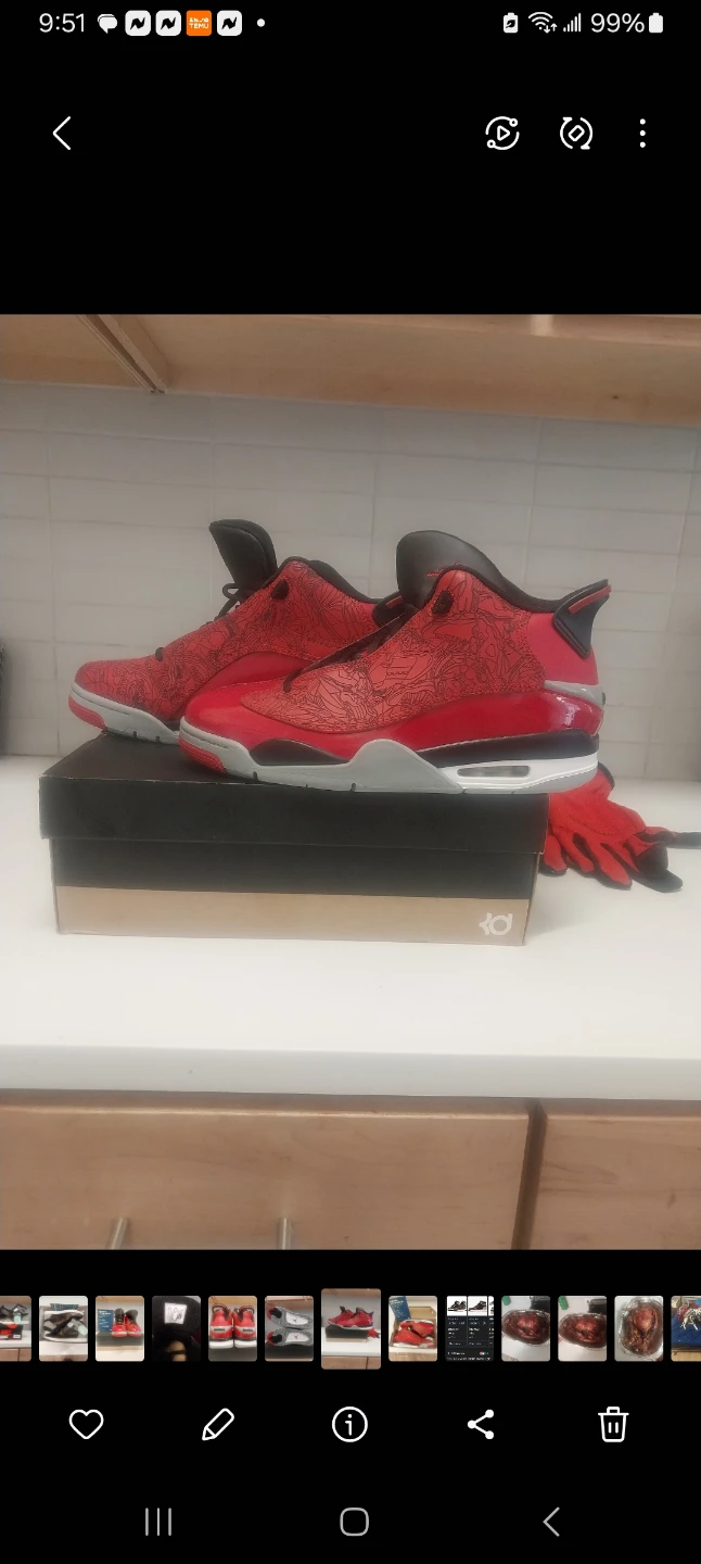 Air Jordan 13 Retro Red Black Men's Size 10.5