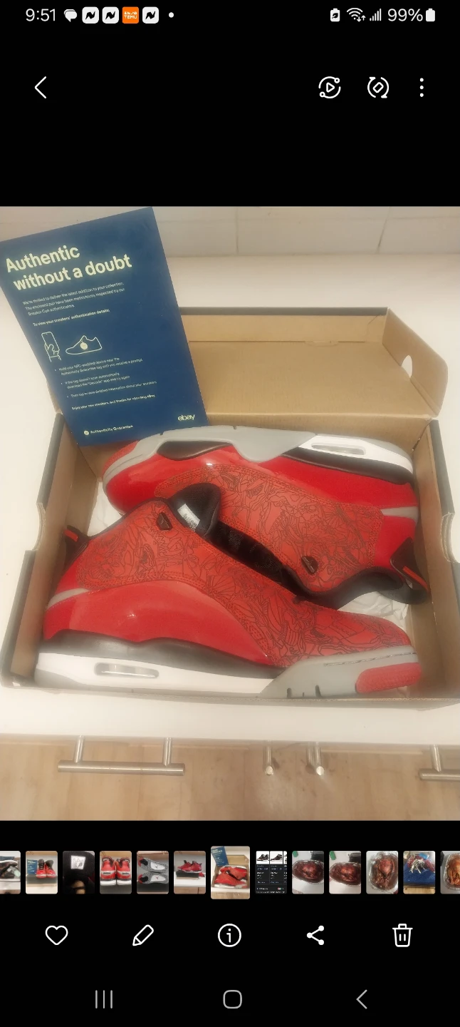 Air Jordan 13 Retro Red Black Men's Size 10.5 - photo 2