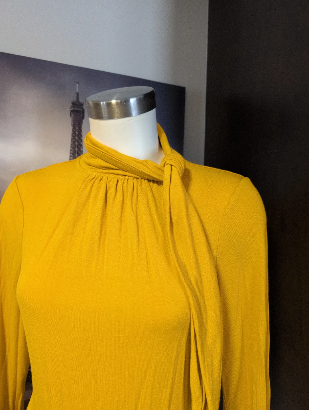Suzy Shier Yellow Long Sleeve Top - Size M - photo 2