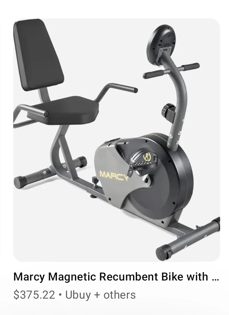 Marcy Magnetic Recumbent Bike