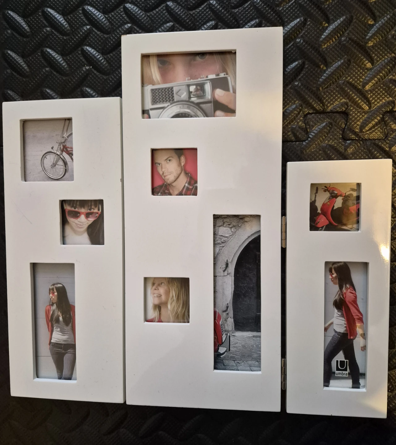 Umbra White Tri-Fold Photo Frame Collage - photo 2