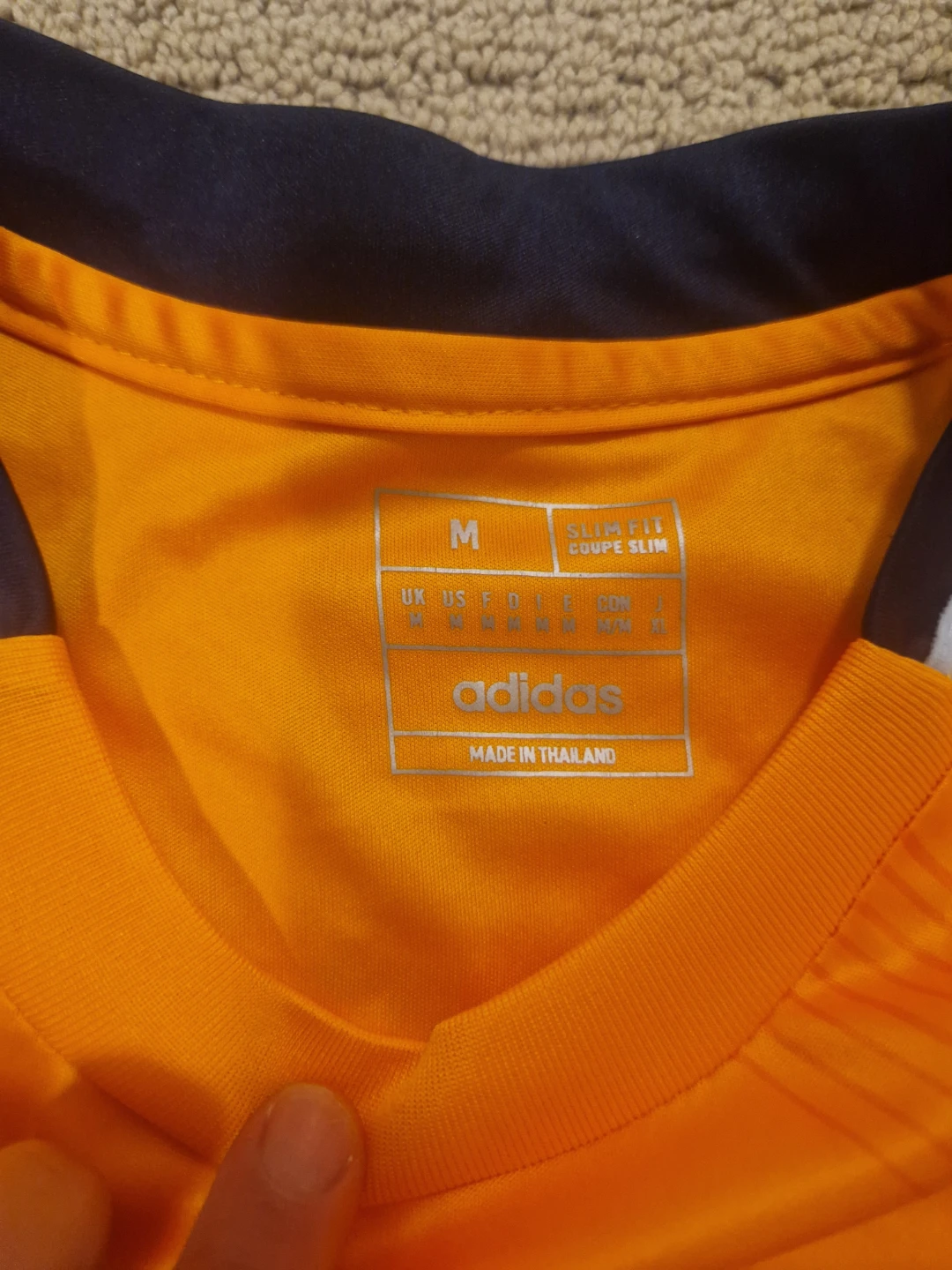 Adidas Real Madrid Jerseys (2) 40 each - Orange Mbappé & Navy - photo 2