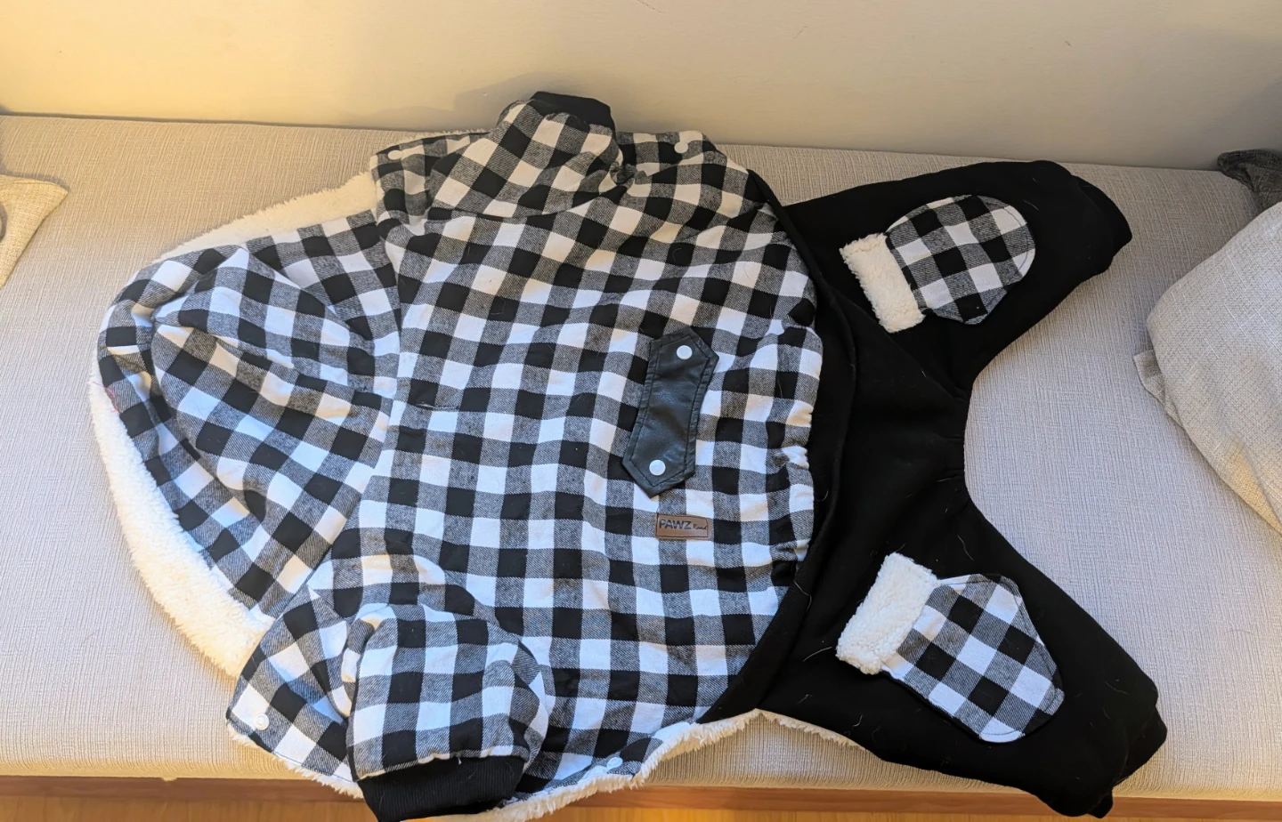 Pawz Road Plaid Dog Coat - Size Large