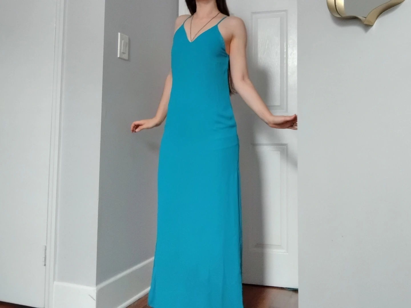 Blue Sheath Maxi Dress - Alice + Olivia - Size 0