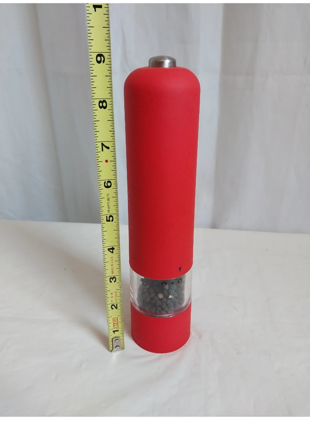 JoyMerit Battery Operated Salt & Pepper Grinder - Red - photo 2