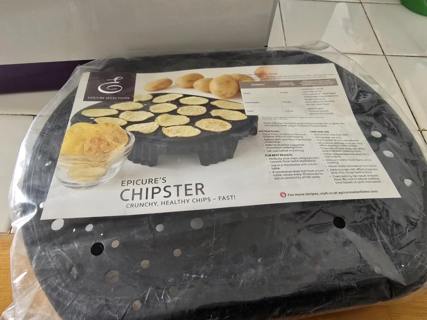 Epicure Selections Chipster Microwave Potato Chip Maker 🏆