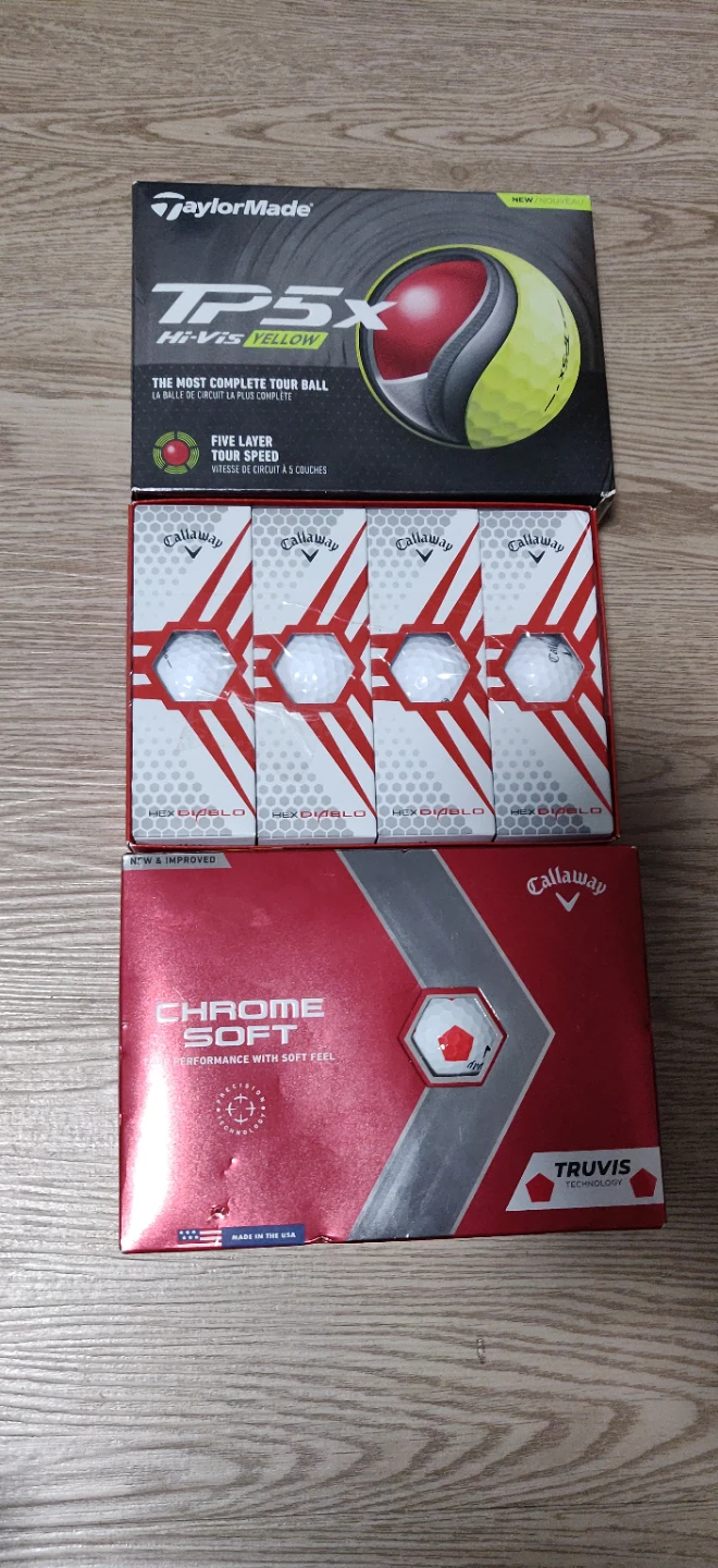 Callaway Chrome Soft, Diablo Hex & TaylorMade TP5x Golf Balls - photo 2