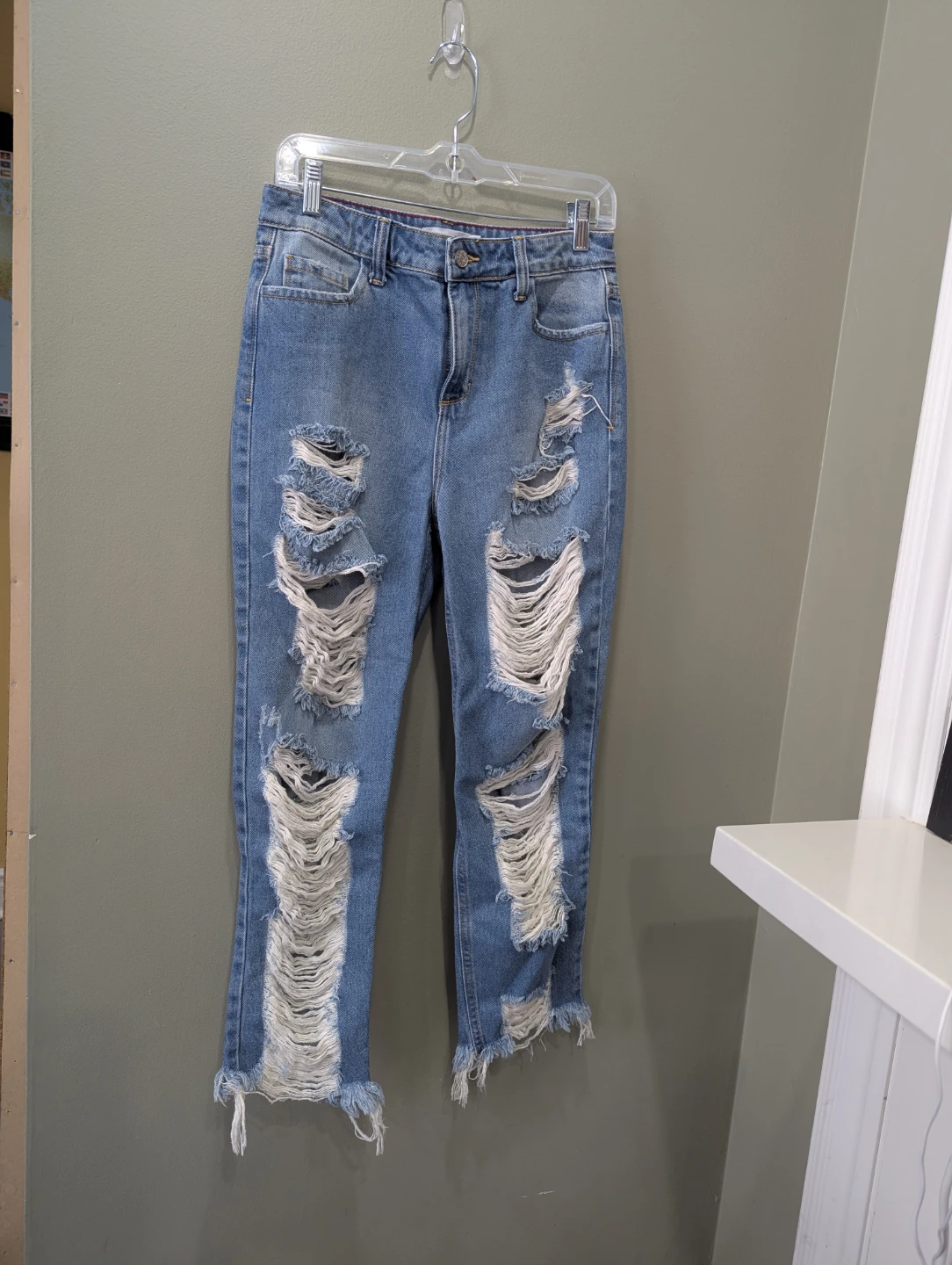 Cello Women's Ripped Blue Denim Jeans Size 5