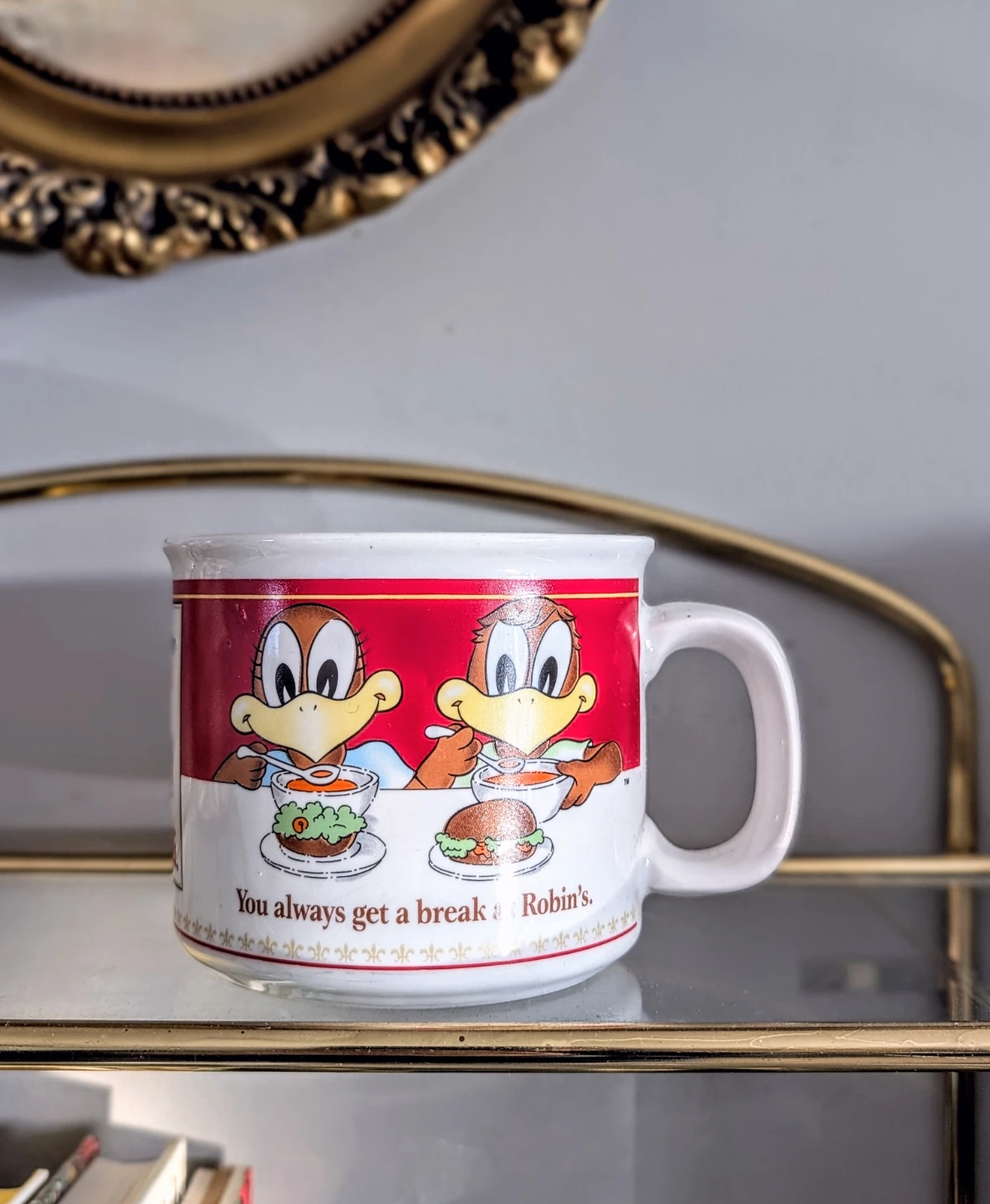 Collectible Vintage Campbell's Soup Robin's Donuts Mug