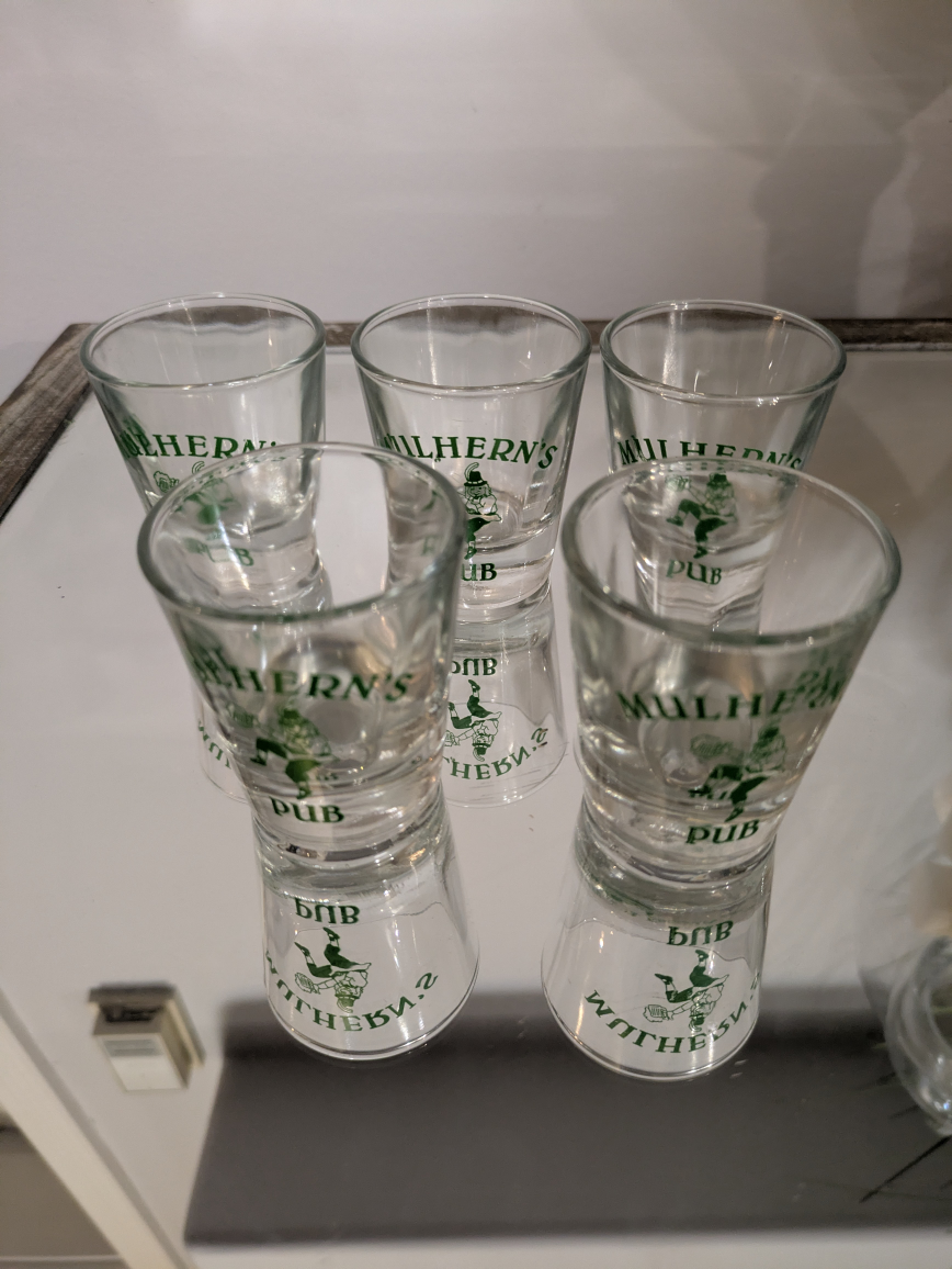 🏆 Set of 5 shot glasses - Mulhern's Pub - photo 2
