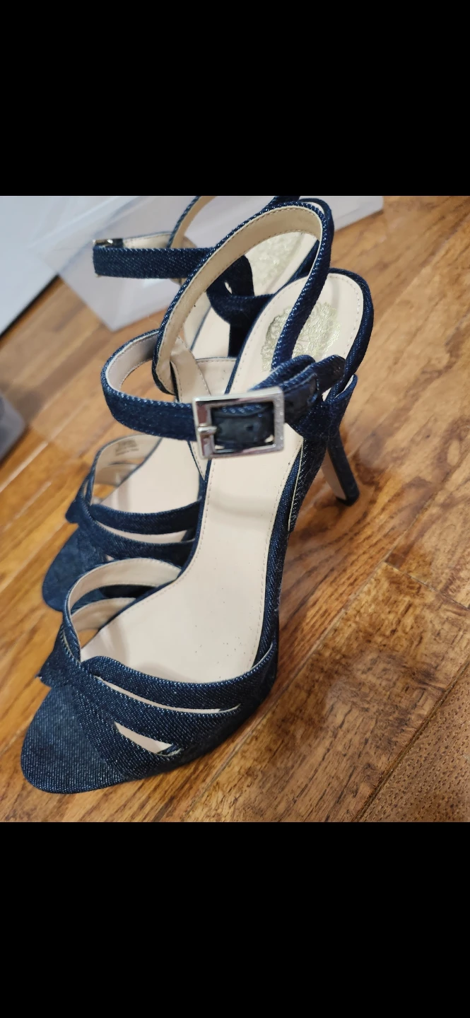 Vince Camuto Denim Strappy High Heel Sandals - photo 5