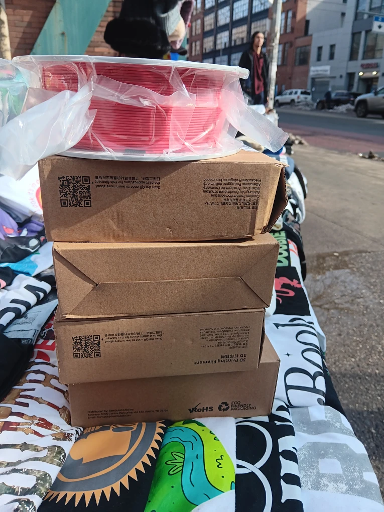 bundle of 5 Bambu Lab Matte Filaments 🔴, ⚪️, 🟡,🟢 ,⚫️ - photo 2