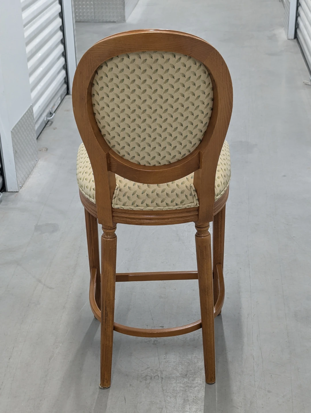 Oval Back Bar Stool with Fabric Seat - photo 3