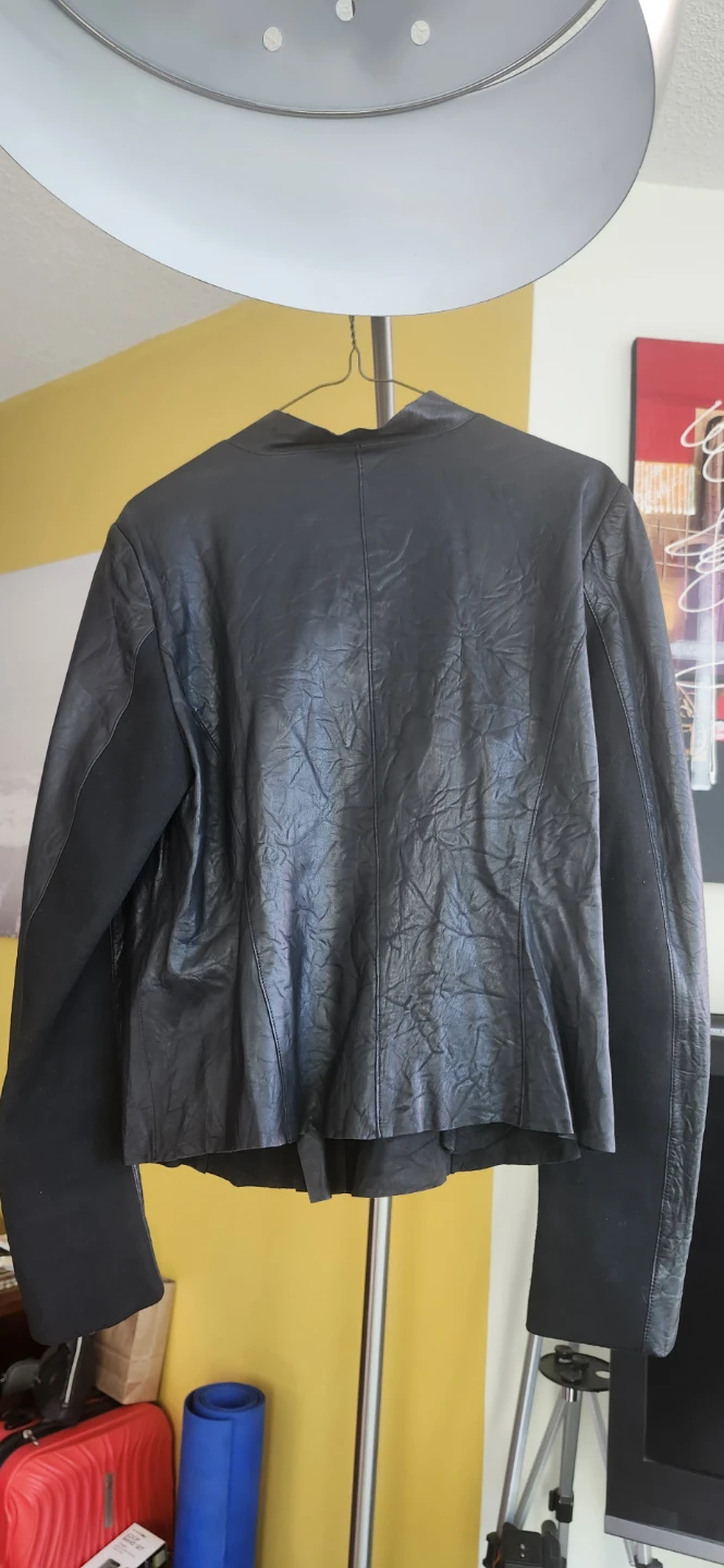 Black Lamb Leather Jacket - photo 2