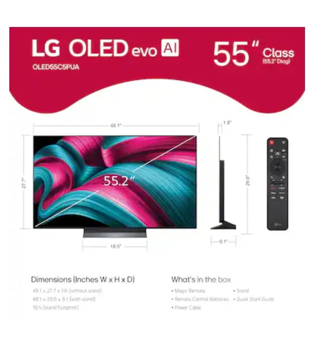 LG OLED evo AI 55" Class 4K UHD Smart TV - photo 3