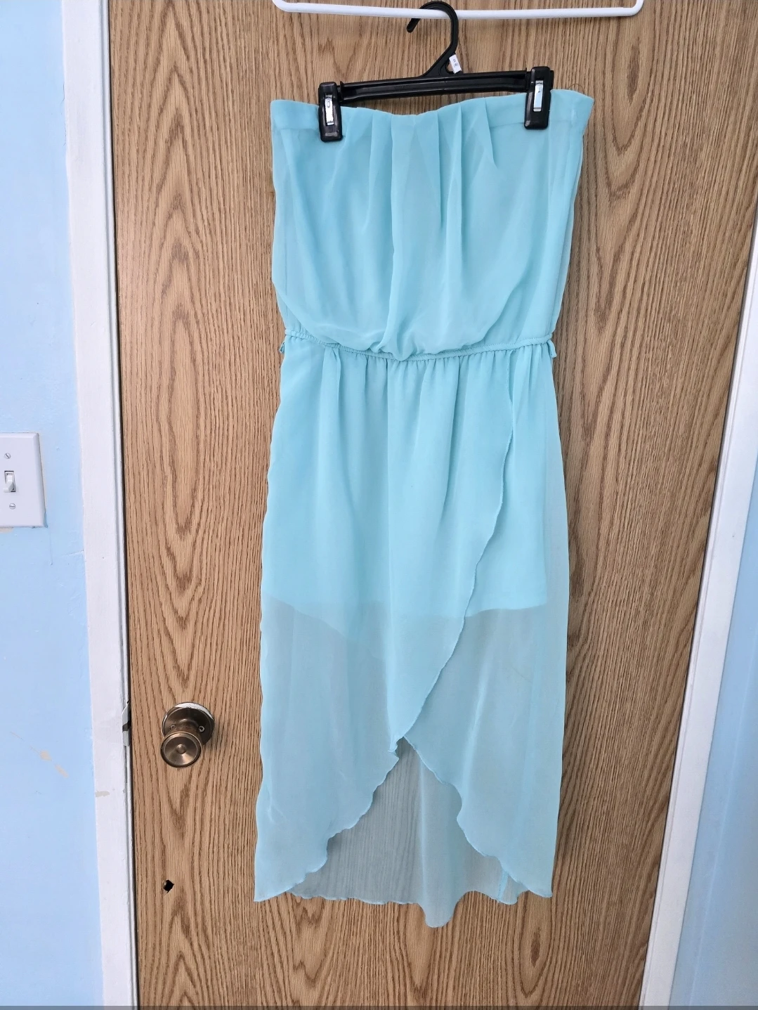 Like New Strapless Short and long bottom dress