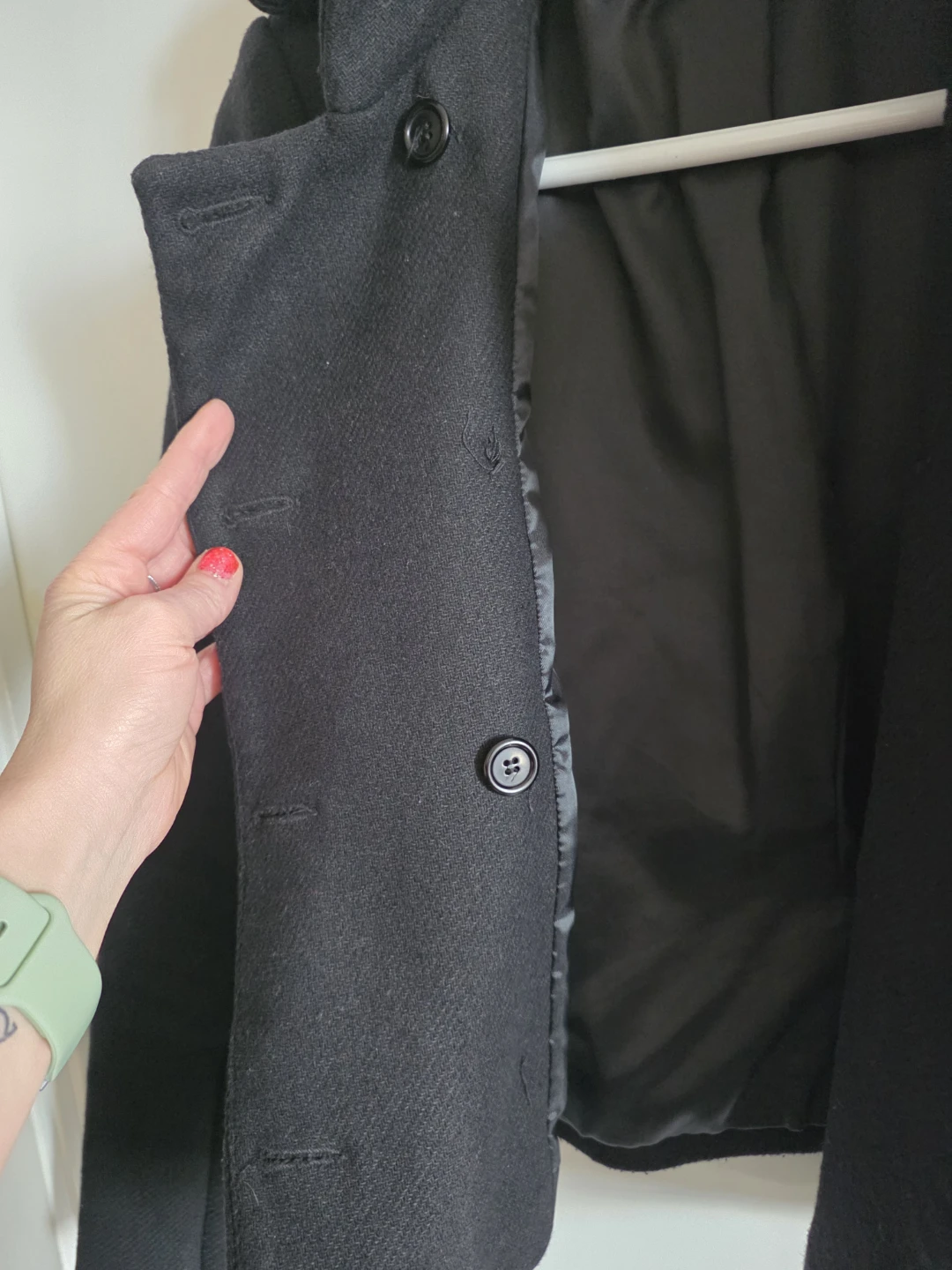 Zara Black Double-Breasted Military Style Jacket - XS 🏆 - photo 4