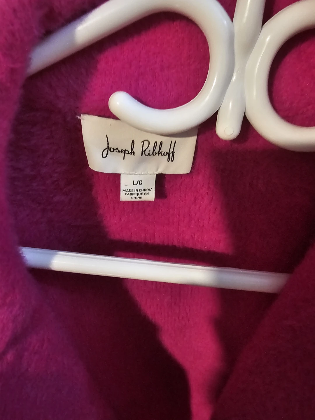 Joseph Ribkoff Pink Argle Sweater Coat L/G - photo 3