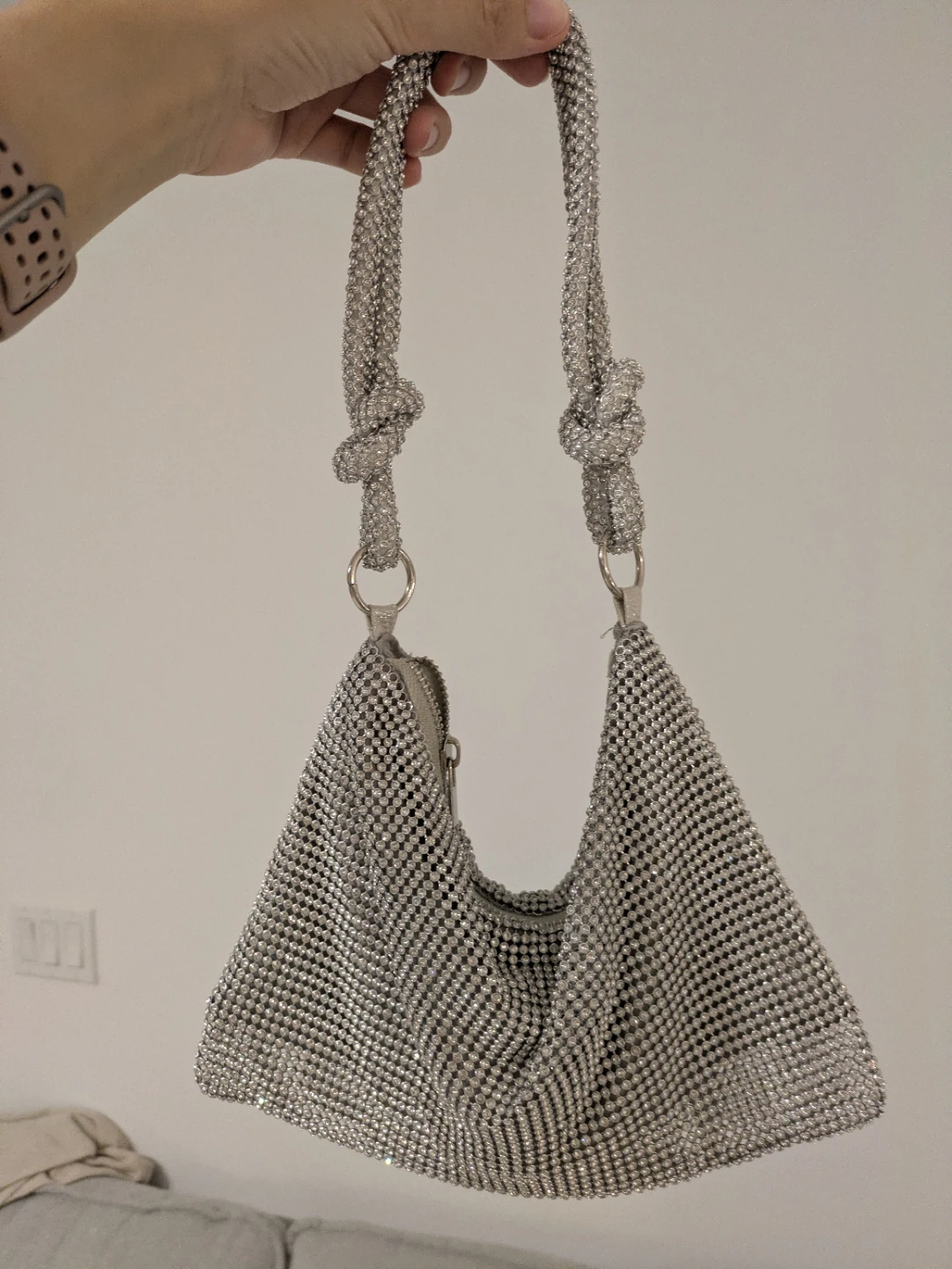Cult Gaia Hera inspired Rhinestone Nano Shoulder Bag