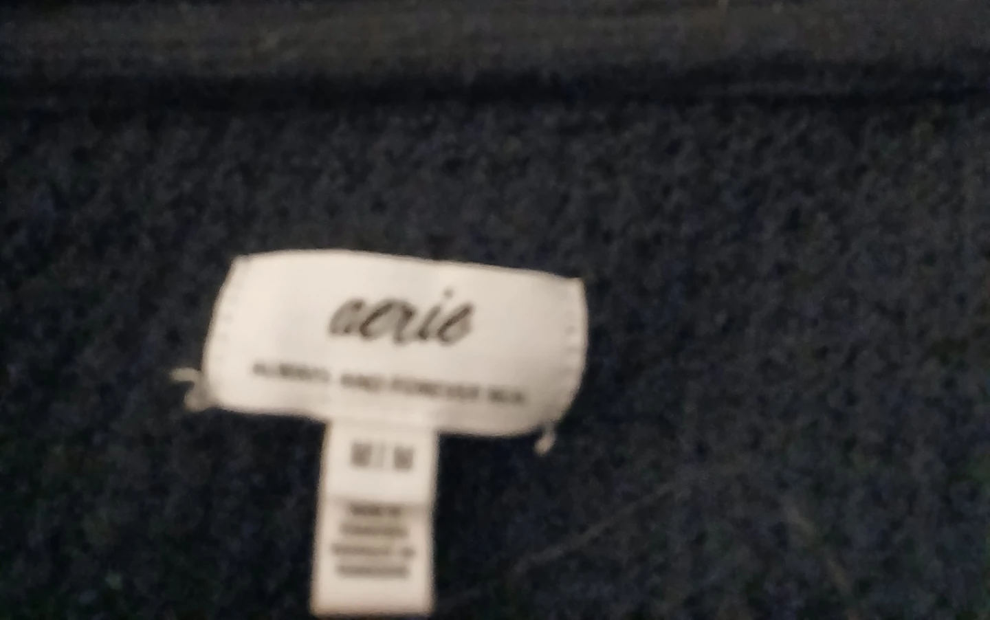 Aerie Black Knit Collared Pullover Sweater M - photo 4