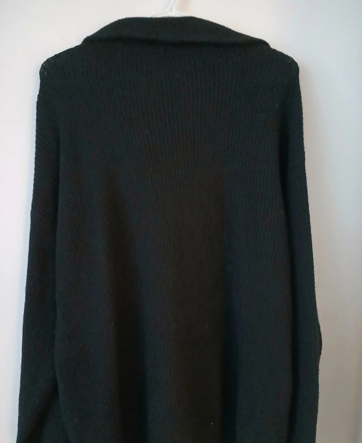 Aerie Black Knit Collared Pullover Sweater M - photo 5