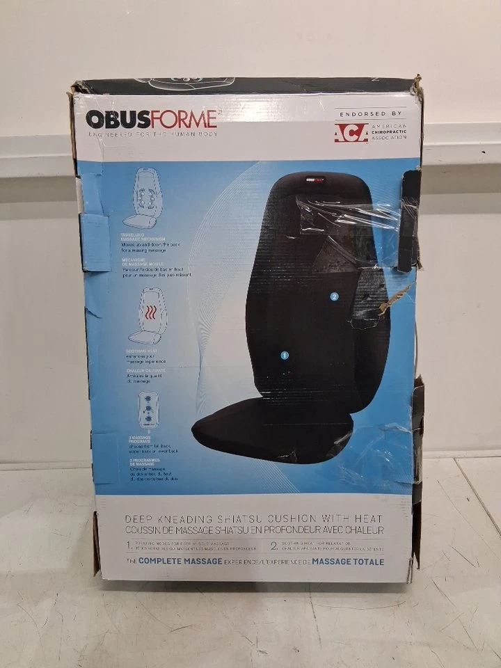 ObusForme Deep Kneading Shiatsu Back Massager with Heat - photo 2