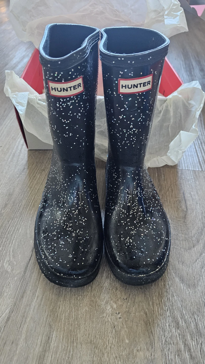 Hunter Kids K First Classic Giant Glitter Rain Boots