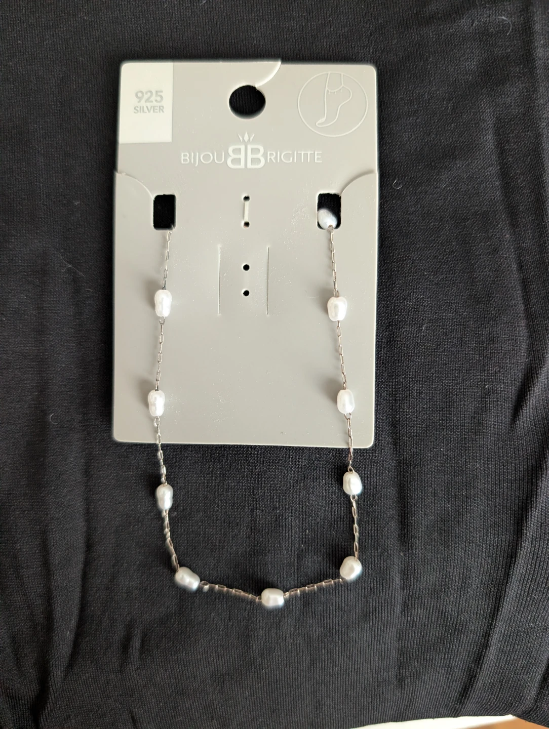Bijou Brigitte 925 Silver Pearl Anklet🏆