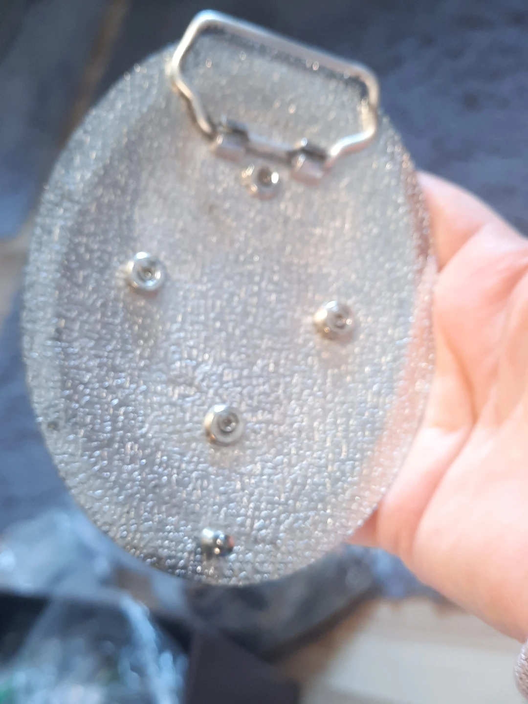 Decorative Belt Buckle with Rhinestones - photo 5