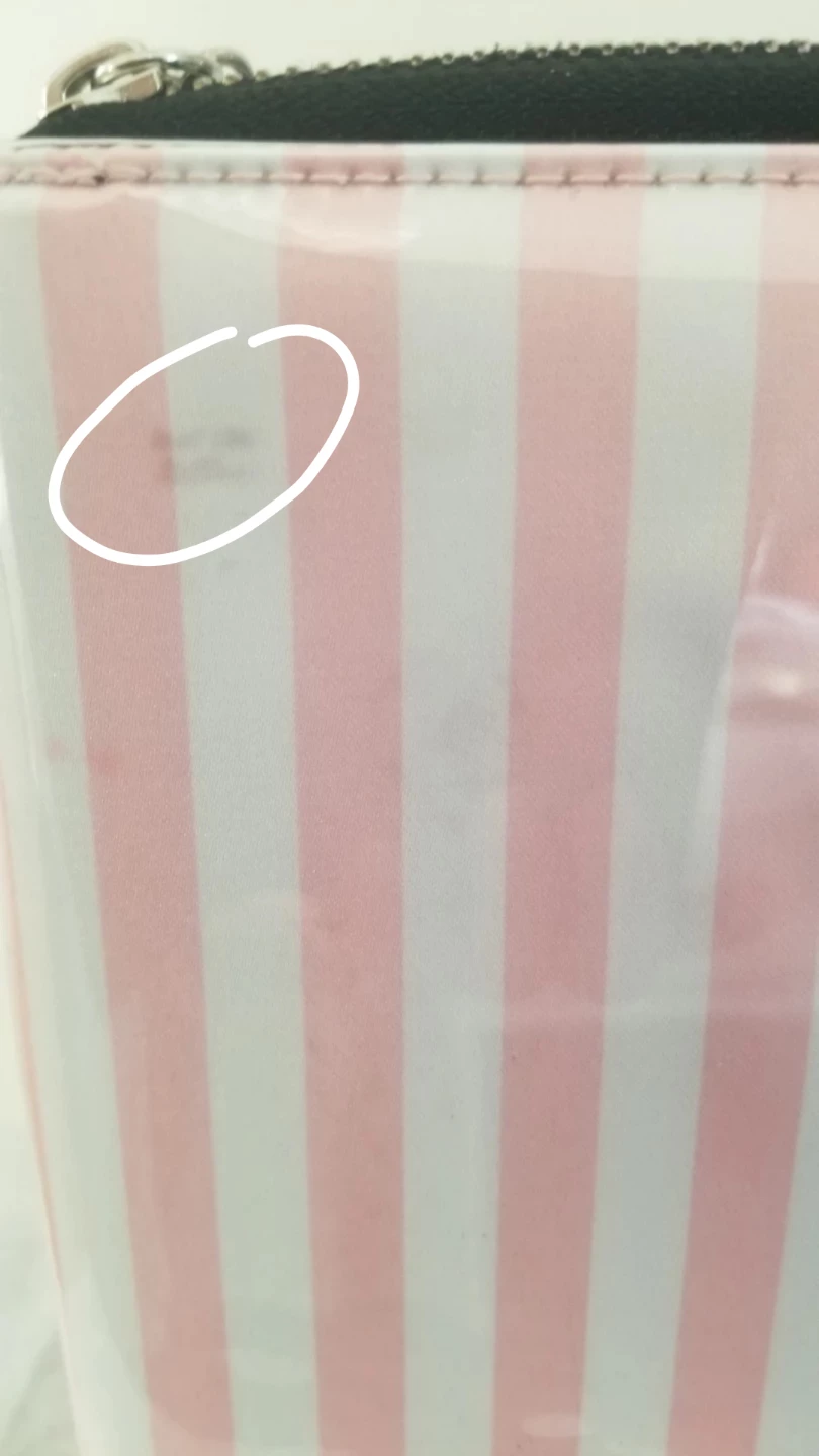 Victoria's Secret Pink Stripe Wallet and Murval Pink Bag - photo 3