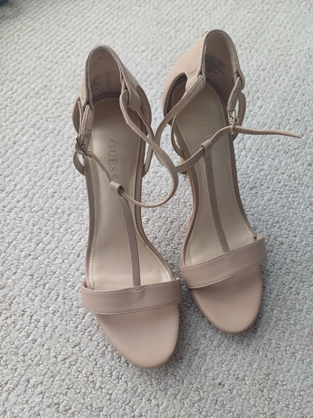 Guess Women's Nude Strappy Heeled Sandals - photo 2