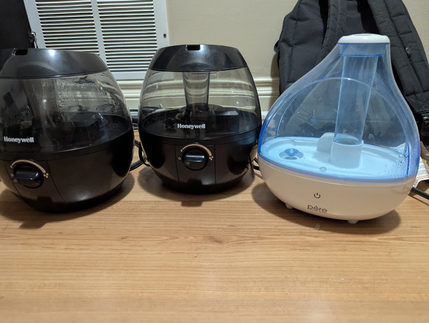 2 Honeywell & 1 Pure Enrichment Humidifiers